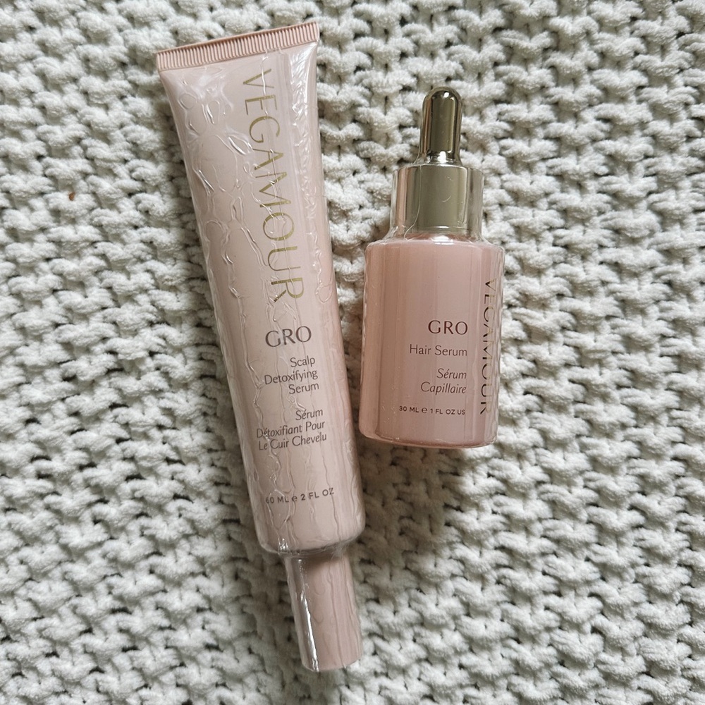 VEGAMOUR GRO HAIR SERUM + SCALP DETOXIFYING SERUM - new